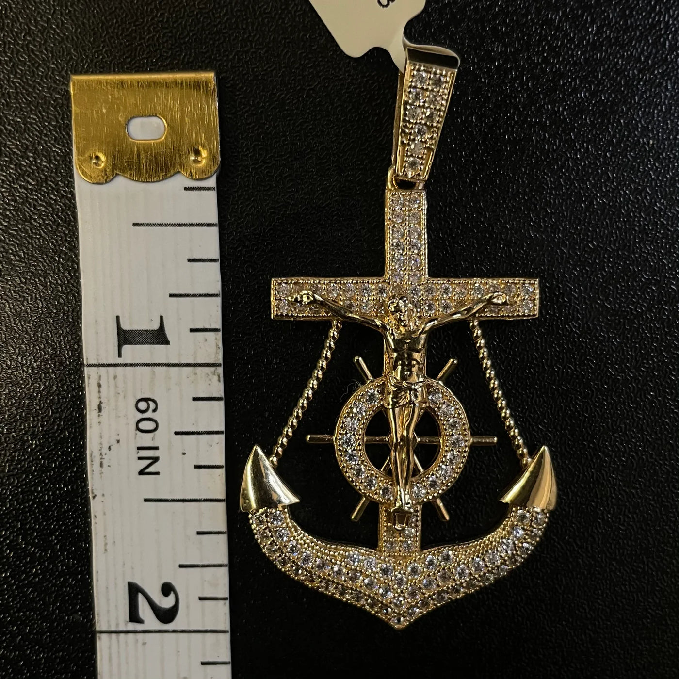 14k Gold Anchor Pendant or Chain set (BSP438)