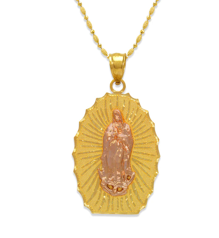 14k/10k Gold 2 Tone Virgin Mary Pendant (pendant only)