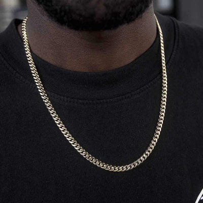 Cuban Link Chain in Yellow Gold Plated - 5mm