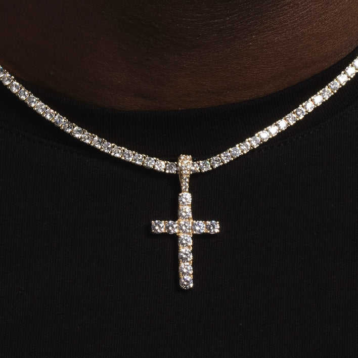 Cross pendant in Silver 925 Gold plated