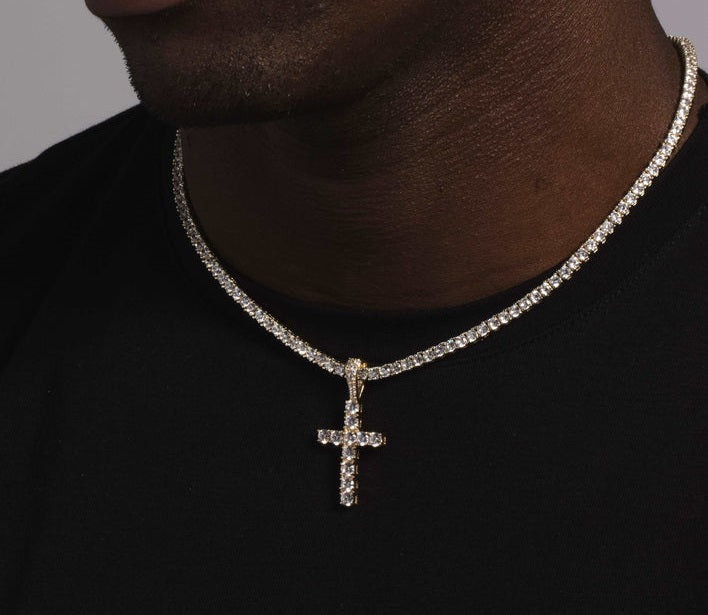 Cross pendant in Silver 925 Gold plated