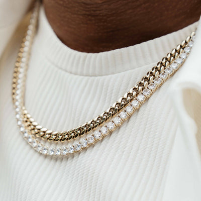 Miami Cuban Link Chain in Yellow Gold plated - 8mm